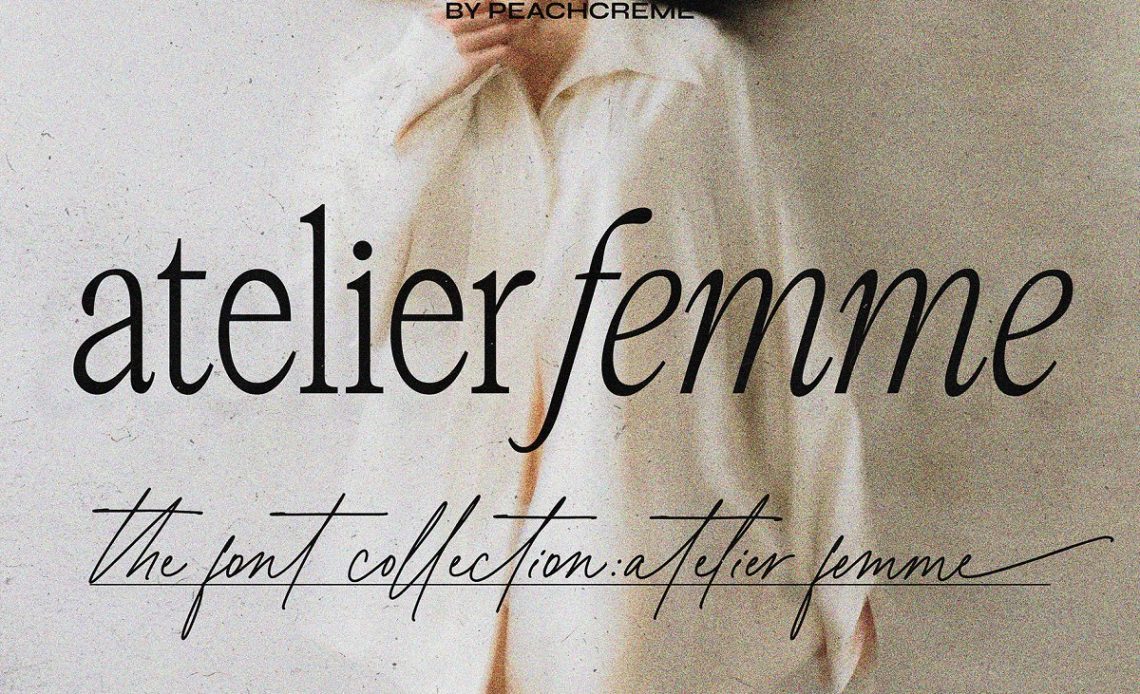 Atelier Femme // Modern Font Trio Digital Font Download