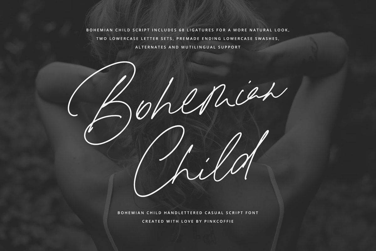 Bohemian Child | Handwritten Script Digital Font Download