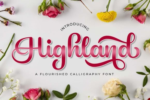 Highland Font Digital Font Download