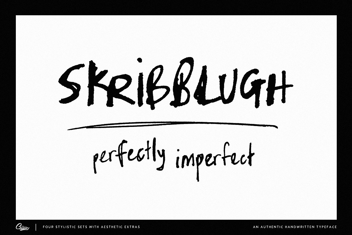 skribblugh-font-family-digital-font-download