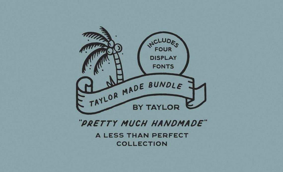 Taylor Made Font Bundle Digital Font Download