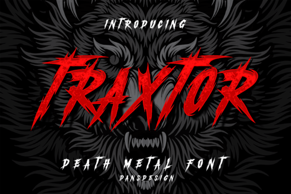 Traxtor Font Digital Font Download