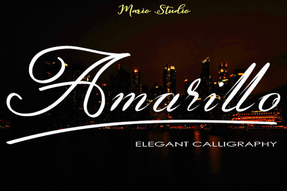 Amarillo Font Digital Font Download