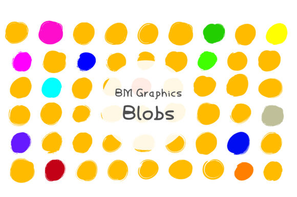 BM Graphics - Blobs Font Digital Font Download