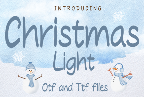 Christmas Light Font Digital Font Download