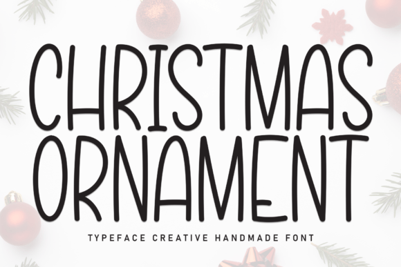 Christmas Ornament Font Digital Font Download