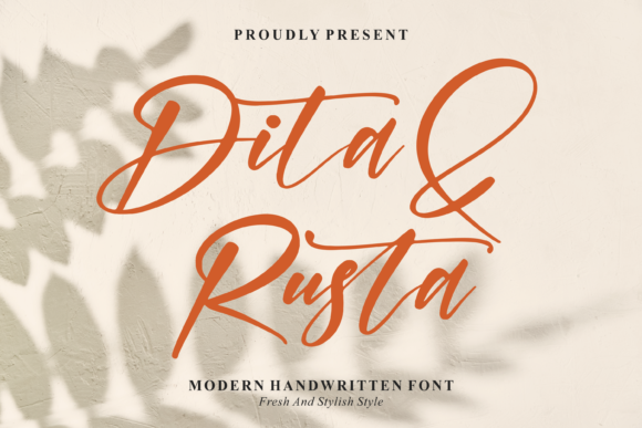 Dita & Rusta Font Digital Font Download