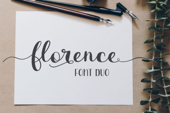 Florence Duo Font Digital Font Download