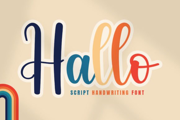 Hallo Font Digital Font Download