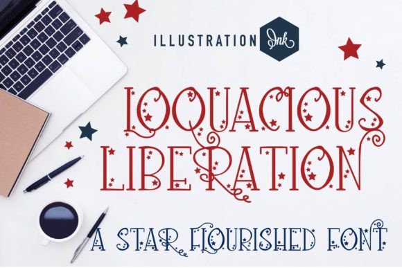 Loquacious Liberation Font Digital Font Download