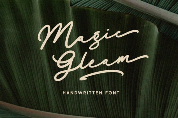 Magic Gleam Font Digital Font Download