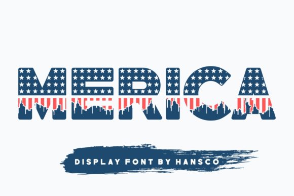 Merica Font Digital Font Download