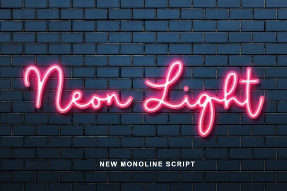 neon light font photoshop free download