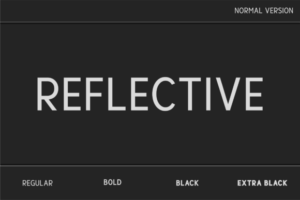 Reflective Font Digital Font Download