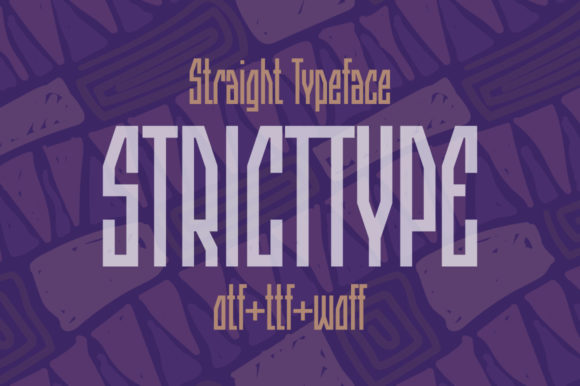 Stricttype Font Digital Font Download